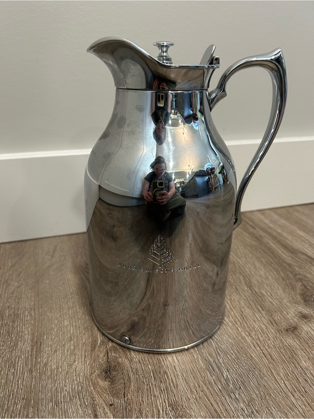 Vtg Four Season Hotel Super Thermos Stronglas Thermal Coffee Carafe Pitcher